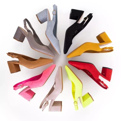 Blue women's sandals on the Siofra post - Footwear