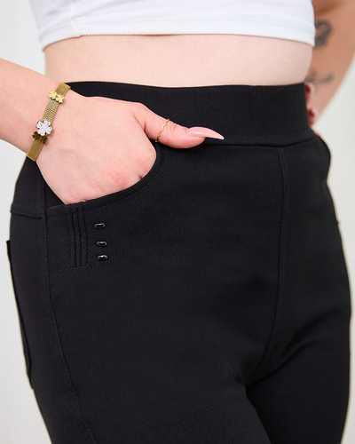 Royalfashion Classic women's treggings in black PLUS SIZE