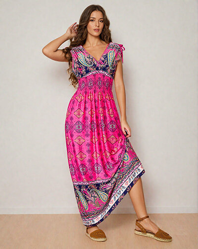 Royalfashion Женское платье-миди с принтом