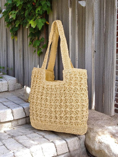 Royal Fashion Large Women's Sunny Straw Handbag