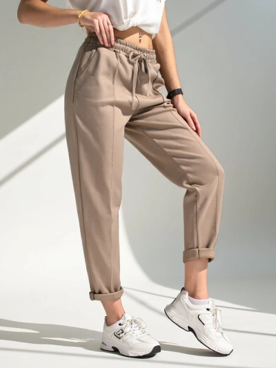 Royalfashion Straight women's trousers with viscose