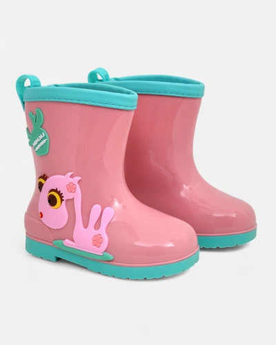 Royalfashion Children's rain boots with Good Time patches