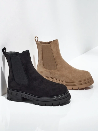 Women's Chelsea boots made of eco-suede Lunvor