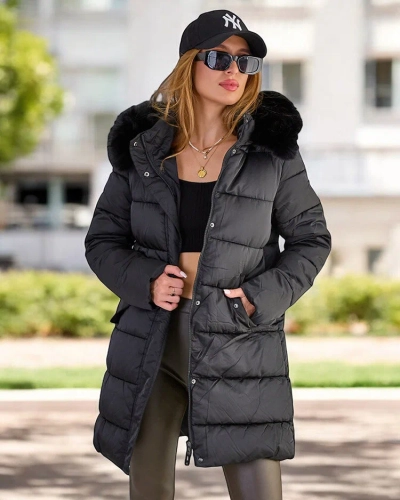 Royalfashion Sieviešu stepēta ziemas jaka