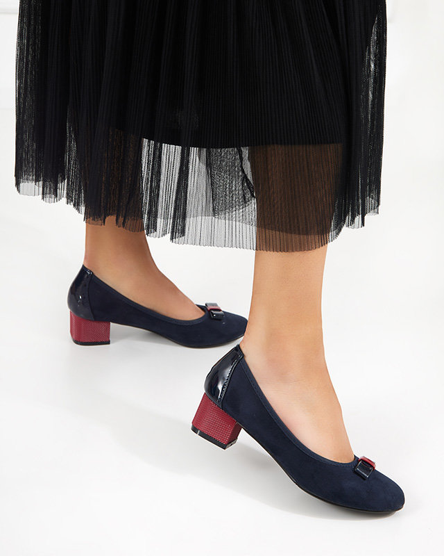 Navy blue women's high heels Sentiso - Footwear