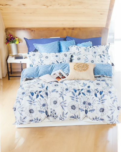 Royalfashion Flower bedding 160x200 set of 3 PARTS