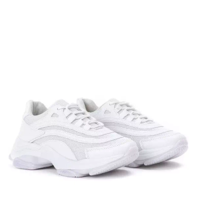 OUTLET White Alabama thick-soled sports shoes - Footwear