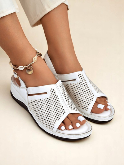 Royalfashion Damskie sandały na niskim koturnie Mira