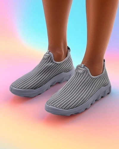 Royalfashion Women's Slip-On Fabric Sports Shoes Erra