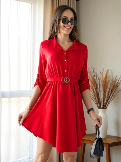 Royalfashion Elegant women's knee-length dress