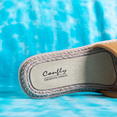 Brūnas sieviešu Ysia čības - Apavi