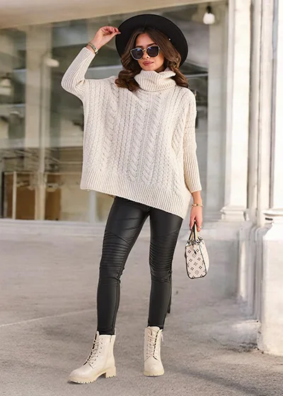 Royalfashion Women's Turtleneck Sweater