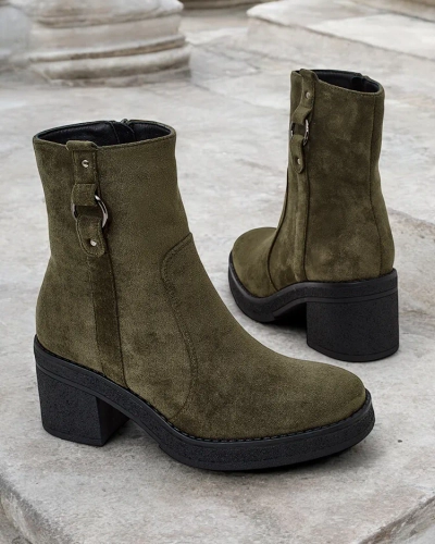 Royalfashion Women's ankle boots on a pole Boron