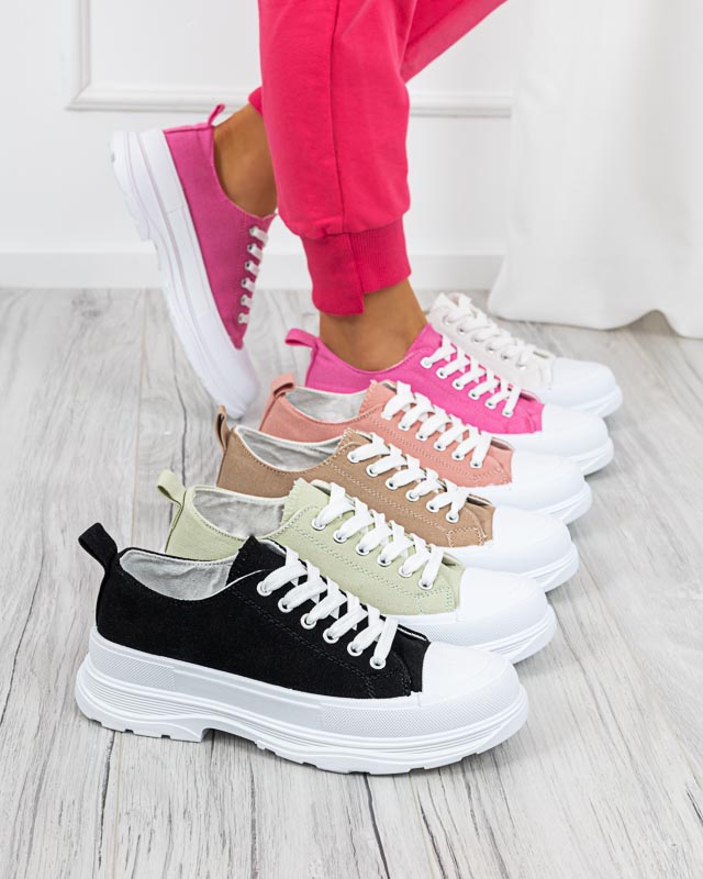 Cresoma cream women's sports sneakers - Footwear