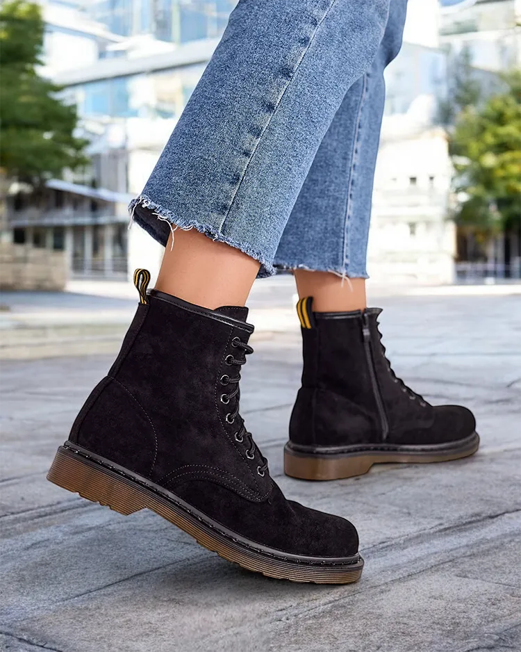 Royalfashion Women's lace-up ankle boots Rullo