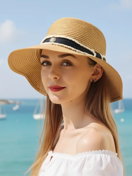 Royalfashion Women's straw hat Sunny Meadow