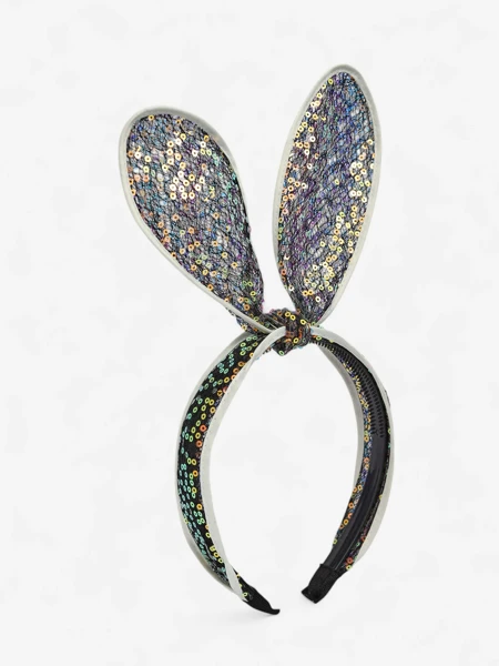 Royalfashion Children's headband with rabbit ears and sequins