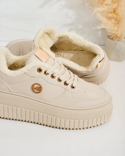 Royalfashion Warmed women's sneakers with fur Sofi