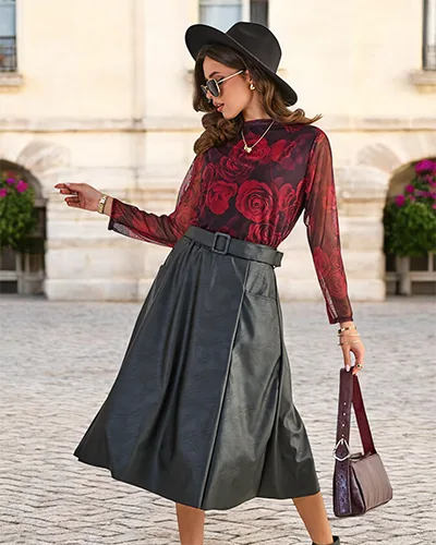 Royalfashion Women's midi skirt