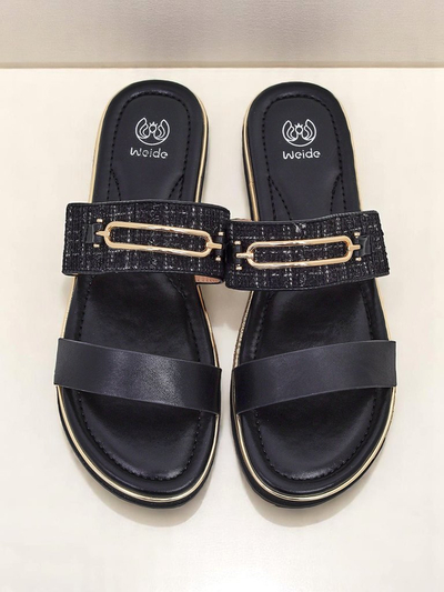 Royalfashion Женские тапочки на плоской подошве Mamma