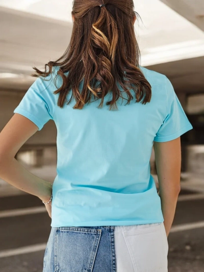 Royalfashion Women's cotton blouse with the inscription