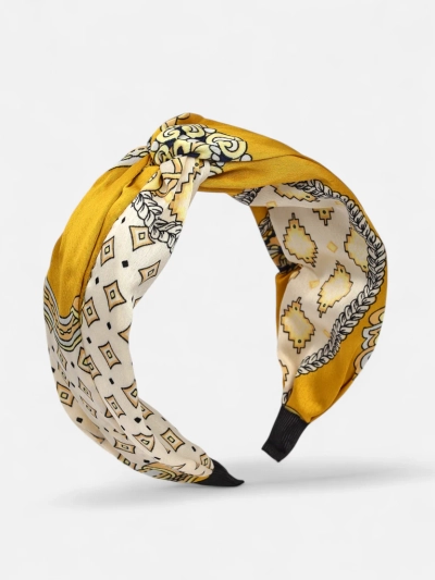 Royalfashion Women's Scarf-Style Headband with Elegant Print
