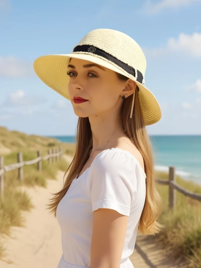 Royalfashion Women's Straw Hat Sunny Meadow