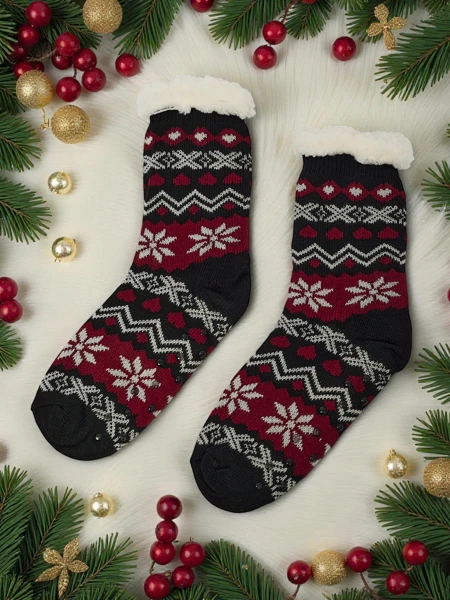 Lavish insulated Christmas women's socks WinterJoy