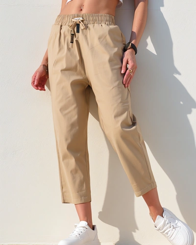 Royalfashion Vienkāršas sieviešu auduma bikses 7/8