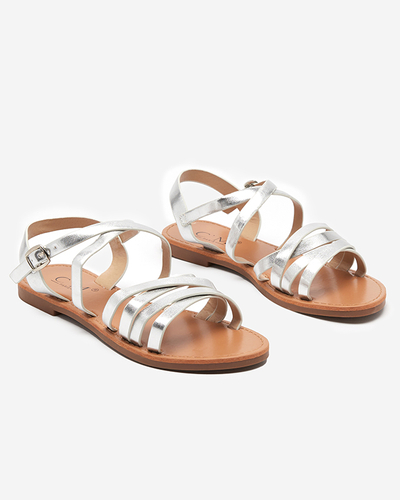 Silver women's sandals Ashmira - Footwear