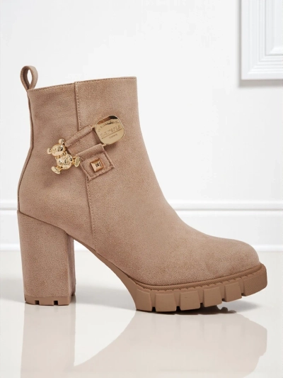Women's Eco Suede Heeled Ankle Boots Bearr