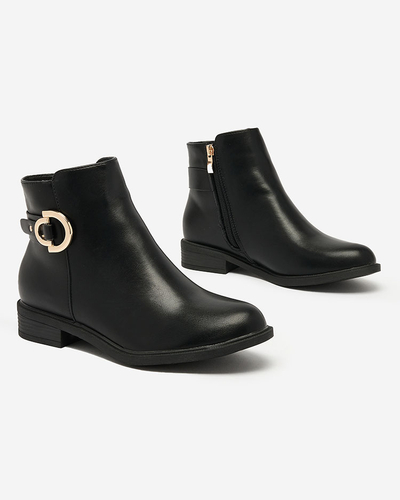 Royalfashion Black women's boots a'la sztyblety with embellishments Ederte