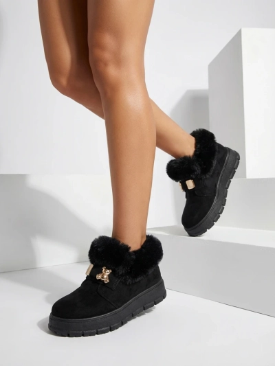 Royalfashion Sieviešu īsie zābaki a'la sniega zābaki Dobis