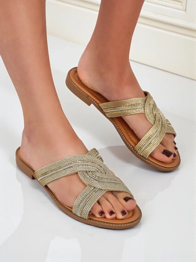 Royalfashion Женские шлепанцы плетеные Woven Breeze