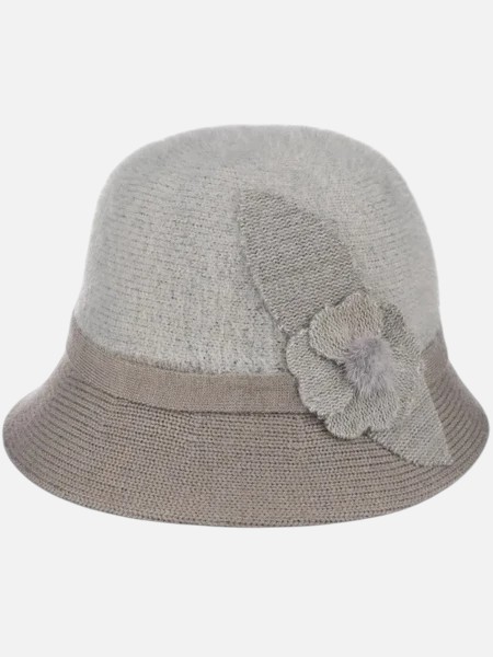 Kapelusz damski melonik z ozdobą Pearl Belle