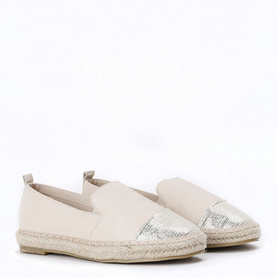 Beige espadrilles with decorative Mackenzie toe - Footwear 1