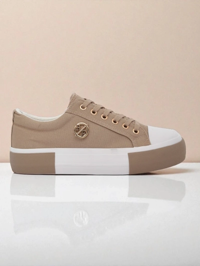 Beige Women’s Aurelio Canvas Sneakers