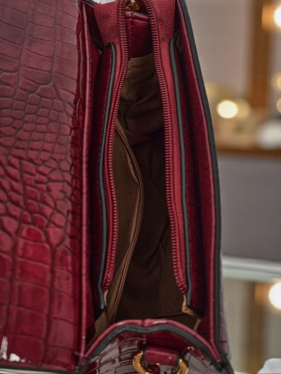 Borsa piccola da donna in pelle eco verniciata Veluna