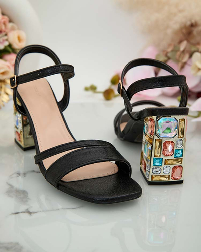 Royalfashion Sieviešu sandales Solepte rhinestone post