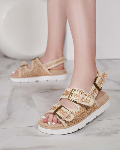 Royalfashion Sieviešu zamšādas sandales Lunnay eko