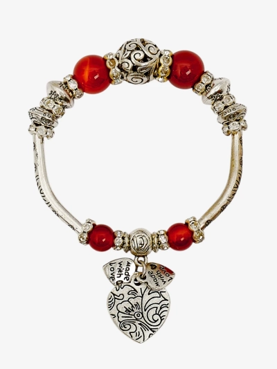 Sieviešu rokassprādze ar sirsniņām Heart Glitz