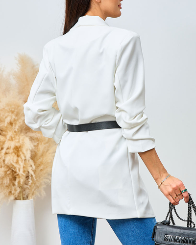 Royalfashion Women's blazer with belt