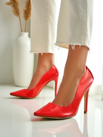 Royalfashion Caurspīdīgi sieviešu stiletto zābaki Selqoa