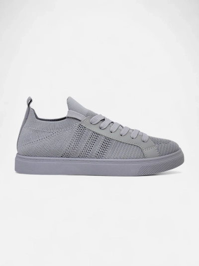 Androsia Gray Sneakers – Stylish flat sports shoes for summer and spring