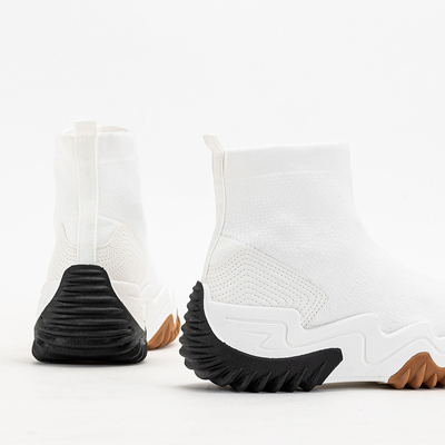 White Women's Tenera Platform High Trainers - Footwear