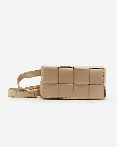 Beige women's waist bag - Accessories