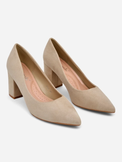 Royalfashion Women's eco suede heeled pumps Ugandes