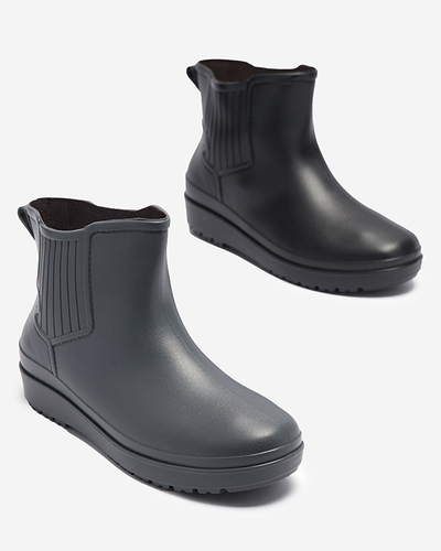 Gray matte women's wellingtons Neriva - Footwear