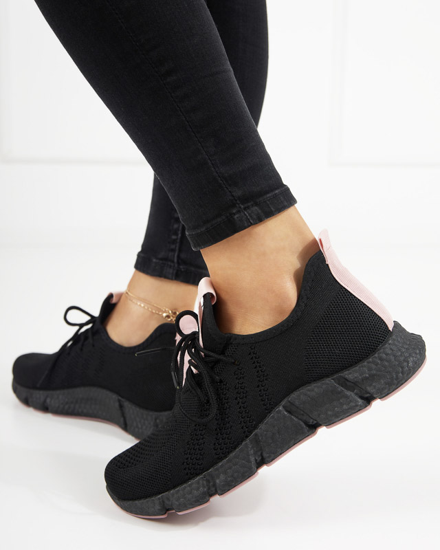 Black and pink women's sports shoes Bommgi - Footwear