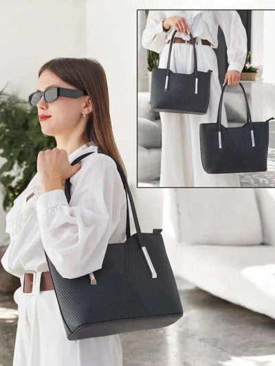 Royalfashion Double women's bag with embossing